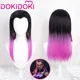 thumbnail image 2 of EN STOCK Peluca Reyna Cosplay Juego Valorant Cosplay DokiDoki Mujeres Negro Púrpura Cabello Largo Resistente al Calor Sintético Reyna VALORANT, 2 of 4