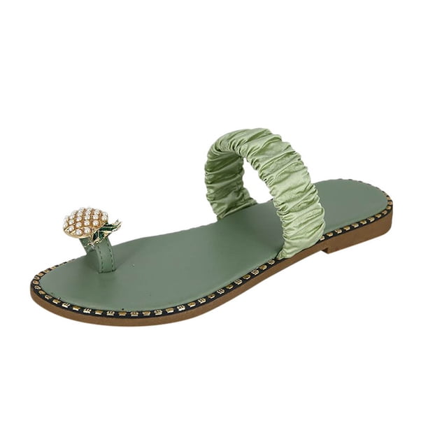 Amzcrzy Zapatos de mujer,Zapatos de mujer,Zapatillas de mujer, Sandalias de verano para mujer, sandalias con punta de clip, estilo bohemio, informales, para playa Sandalias Mujer Zapatillas De Casa