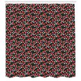 thumbnail image 3 of Ambesonne Strawberry Shower Curtain, Fresh Summer Fruit Daisy, 69"Wx84"L, Jade Green Scarlet, 3 of 3