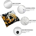 thumbnail image 4 of BANET Halloween Happy Halloween Short Plush Sofa Throw Cushion Cover Home Decoration 20x20in, 4 of 5