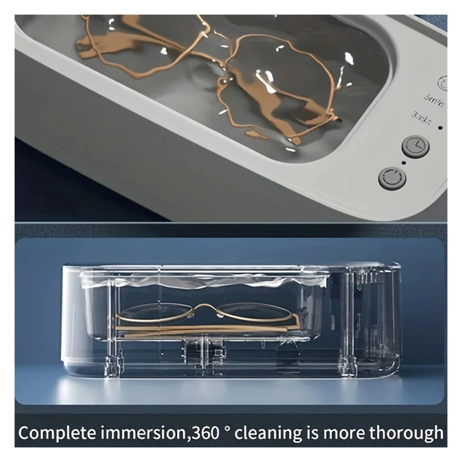 45KHZ Ultrasonic Glasses Cleaning Machine Ultrasound Jewelry Cleaner Machine High Frequency Ultrasonic Cleaner Bath