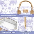 thumbnail image 3 of Bloomington Lunch Bag for Women - Insulated Large Lunch Box for Work with Containers, Leak-Resistant, Stain-Resistant, Zipper Closure, Lavender Toile, 3 of 6
