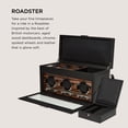 thumbnail image 3 of WOLF 457356 Montres Triples Roadster avec Couverture et Rangement, Noir, 3 of 5