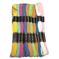 thumbnail image 1 of 20x Hilo Mercerizado Acolchado Pin Durable Madeja Estilo Libre Bordado Creativo DIY Ropa Fabricación Zulema Hilo de ganchillo de algodón, 1 of 4