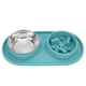 thumbnail image 1 of Cuencos de comida y agua para mascotas, cuencos dobles antideslizantes y extraíbles para perros y gatos, 1 of 8