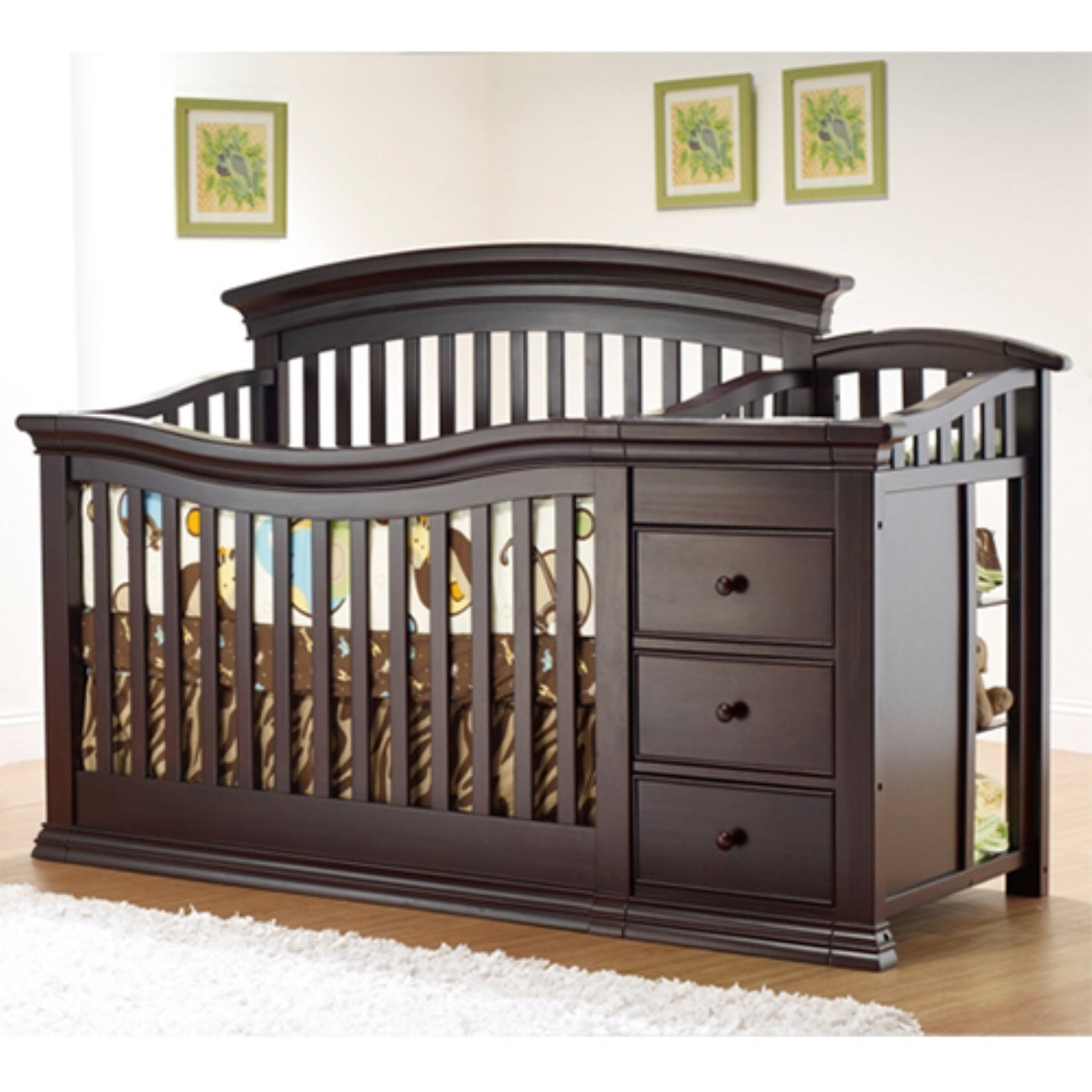 Sorelle Verona 4 In 1 Convertible Crib Amp Changer Walmart Com