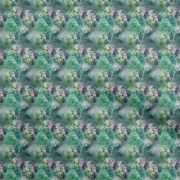 oneOone Cotton Flex Pear Green Fabric Floral Quilting Supplies Print Sewing Fabric By The Yard 40 Inch Wide