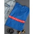 thumbnail image 3 of More Love Love More Red Logo Women Royal Blue T-Shirt, Female x-Large, 3 of 4