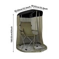 thumbnail image 3 of Tong Portable Net For Camping Outdoor Net Sey With Zipper Opening Mesh Netting For Camping Outdoors Excluding Chair 1pc, 3 of 4