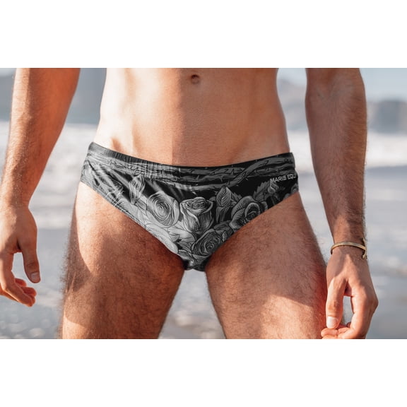 Maris Equi Black Rose Men's Swim Brief