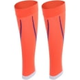 thumbnail image 3 of 1 par compresión pantorrilla soporte pierna mangas calcetines deportes sin pies medias de protección l/xl, 3 of 8