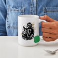 thumbnail image 4 of CafePress - Grungy Santa Large Mug - 15 oz Ceramic Large White Novelty Mug, 4 of 6