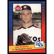 1992 Midwest League All Stars Jim Waring Burlington Astros #16 Ex-Mt Baseball Card