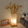 thumbnail image 1 of Lámpara de mesa con jarrón decorativo nórdico para dormitorio, creativa, sencilla, romántica, cálida luz de noche de cristal, estilo japonés, 1 of 5