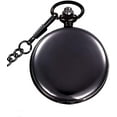 thumbnail image 3 of Classic Smooth Vintage Pocket Watch Sliver Steel Men Quartz Watch Womens Watch, 3 of 6