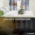 thumbnail image 5 of Christmas Blackout Curtains for Bedroom/Living Room, Thermal Insulated Kitchen Curtains, Winter Deer Pine Trees Nature Snow Scene Grommet Darkening Window Treatment Drapes 42"x84"x2, 5 of 8