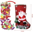 thumbnail image 3 of 4 paquetes de medias navideñas de 18 pulgadas con Papá Noel, muñeco de nieve, reno y oso, decoración navideña de peluche 3D para fiestas familiares y navideñas., 3 of 8
