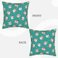 thumbnail image 3 of Haiem Funny Christmas Deer Print Velvet Soft Solid Decorative Square Throw Pillow Covers Set with Elegant Piping Christmas Cushion Case for Sofa Bedroom Car-20"x20", 3 of 8