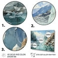 thumbnail image 3 of Designart "Glacier Glacial Euphony II" Landscapes Floater Framed Canvas Print, 3 of 7