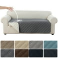 thumbnail image 2 of SXS Waterproof Couch Cover, Washable Couch Sofa Cover for Pets Friendly, Furniture Slipcover (Chocolate,100x198cm), 2 of 4
