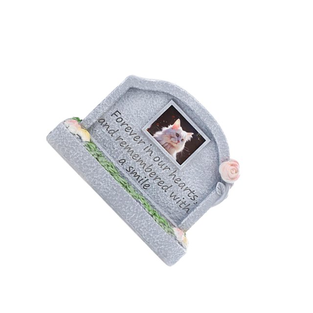 Maytalsory Monument Commémoratif pour Animaux en Résine Pierre Tombale pour Chat pour Extérieur Porche Extérieur Gris Éternel Miss