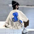 thumbnail image 2 of Sudaderas casuales con dibujos animados para niños y niñas, primavera y otoño de 2023, nueva moda infantil, jersey de cuello redondo, versátil, 2 of 5