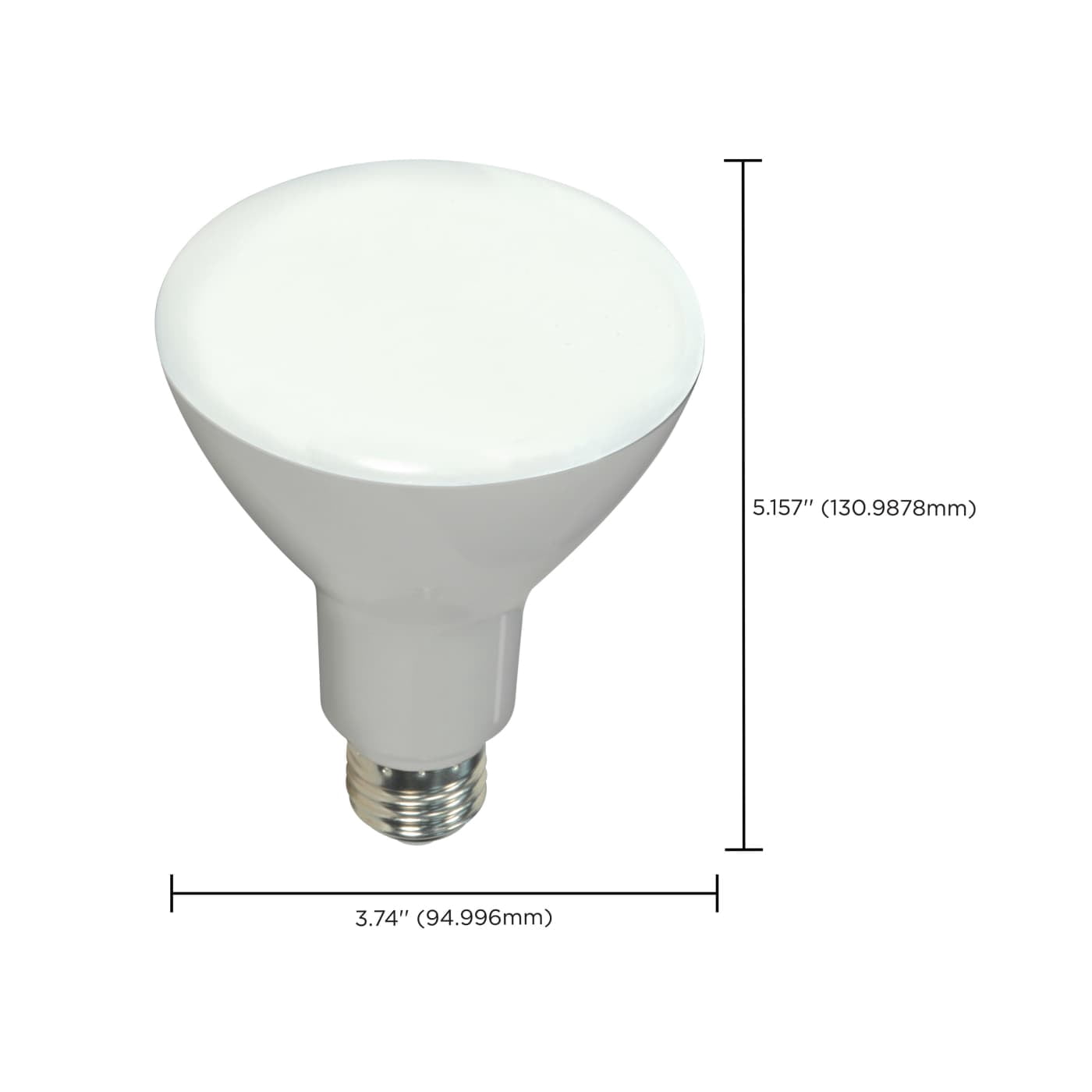 SATCO S9620 9.5W 120V LED Bulb BR30 E26 Base 2700K Dimmable (12 Pack)