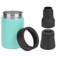thumbnail image 3 of BIMZUC 3-in-1 Stainless Steel Vacuum Double Wall Beer Bottle Insulator and Can Cooler with Built-in Bottle Opener, Anti-Slip Base for 12oz Cans (354ml) & 17oz Flasks, Portable Drink Sleeve, Green, 3 of 9
