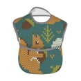 thumbnail image 2 of Easygdp Knitted Woodland Squirrel Bibs For Babies, Baby Bibs for Eating, Toddler Bibs, Waterproof Bibs, Feeding Bibs, for Toddlers, Boys, Girls, 2 of 8