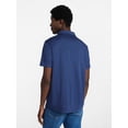 thumbnail image 4 of George Men's and Big Men's Double Knit Polo Shirt with Short Sleeves, Sizes S-5XL, 4 of 5