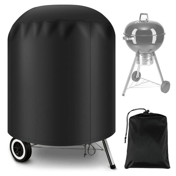 27.56 inch Grill Cover Heavy Duty Waterproof BBQ Grill Cover with Drawstring Windproof Outdoor Barbecue BBQ Cover Foldable BBQ Grill Protector for Grill Outdoor