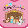 thumbnail image 4 of Inktastic Merry Christmas Cute Nativity Scene Boys or Girls Baby Bib, 4 of 4