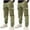 Army Green, variant on Utoimkio Toddler Boys 2 Pack Pull On Cargo Pants Casual Loose Straight Leg Lounge Pants Size 3-14T