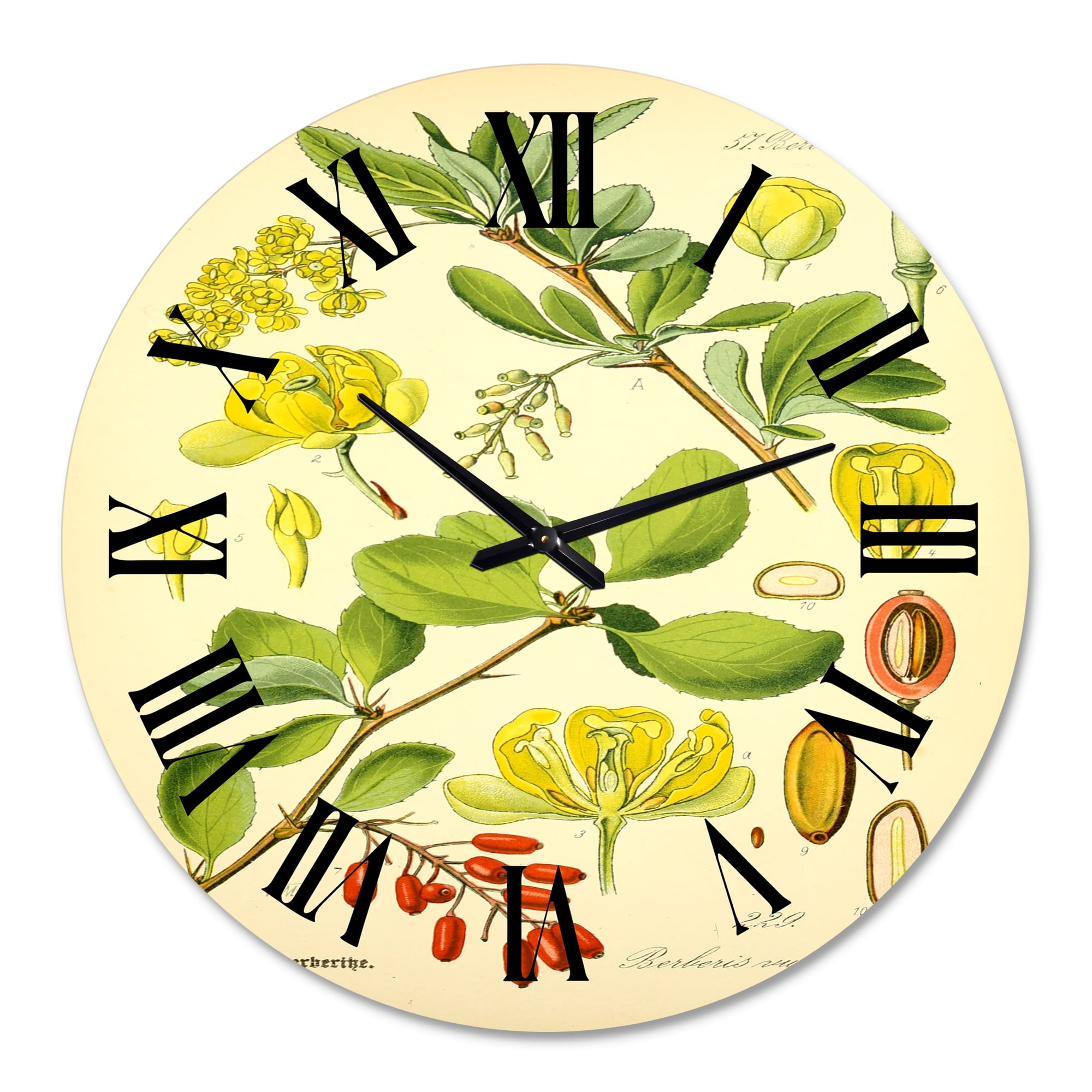 Designart 1 in Quartz Traditional Wall Clock