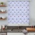 thumbnail image 4 of Spring Floral Sheer Curtains 72 Inches Long, Retro Flowers Leaves Botanical Light Blue Light Filering Curtains, Breathable Simi Curtain Privacy Drapes for Living Room Bedroom Window Treatment, 4 of 9
