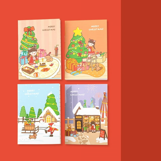 Cuadernos de dibujos animados Jadeshay Cuadernos llenos de agua para niñas 32 páginas