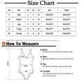 thumbnail image 3 of Busydd Swim Suits for Women Tummy Control One-Piece Swimsuits Solid Color Pleated Monokini Swimsuits for Women Deep V Neck Ribbed Bathing Suits, 3 of 7