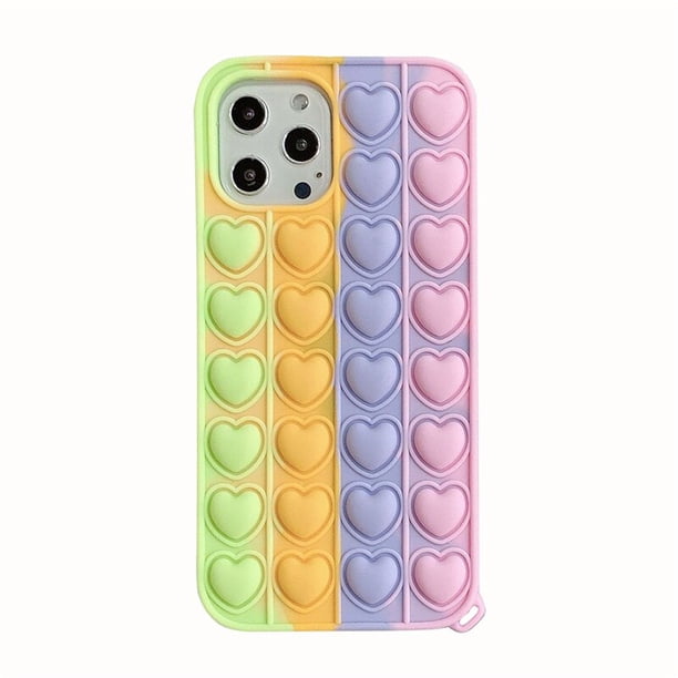 Funda con burbujas para aliviar el estrés para Samsung Galaxy A20E S20 FE A31 A51 A71 A12 A32 A52 A72 A21 A11 S21 S10 S9 S8 Plus Tan Jianjun unisex