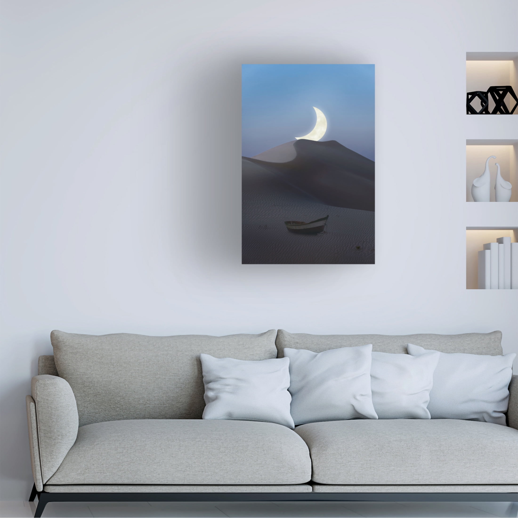 Trademark Fine Art Chen Quansheng This used to be an ocean Canvas Wall Art
