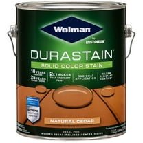Wolman DuraStain One Coat Solid Color Exterior Stain, Natural Cedar 1 Gal.