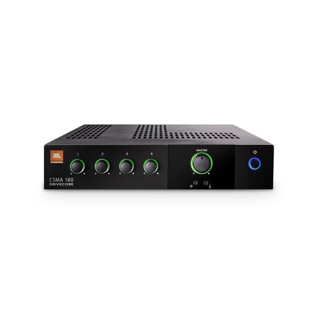 JBL CSMA240 Commercial Series Mezclador/Amplificador de audio de dos canales, 40 W alimentado, Canal