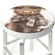 thumbnail image 3 of Balery C Fundas de asiento para taburete de bar redondo de tela de terciopelo ajustables que protegen de arañazos y manchas para sillas de 14 a 17 pulgadas.-14 inch, 3 of 7