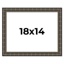 18x14 Frame Black Bamboo Solid Wood Picture Frame Width 1.5 Inches | Interior Frame Depth 0.5