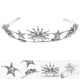 thumbnail image 4 of FELTECHELECTR Corona de niña brillante, vestido de novia, tiara, tocado, corona de modelado de estrella de boda, accesorio, 4 of 4