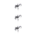 thumbnail image 4 of Broche de dibujos animados Jumpingount tortuga caballo estampado floral estilo vintage, 4 of 6