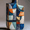 Sailboat, variant on Abstract Geometric Ceramic Vase Canvas Print, Wall Decor for Living Room Office Shelf Entryway Bedroom Modern