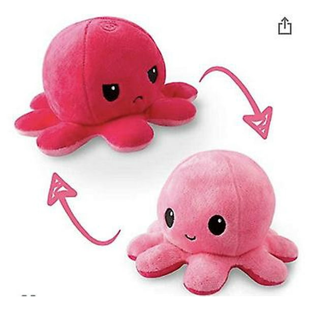 Reversible Octopus Plushie Sensory Fidget Toy Angry Octopus 