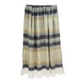 thumbnail image 4 of Parkland Collection Sadie 67x52" Striped Wool & Fabric Throw Blanket in Beige, 4 of 5