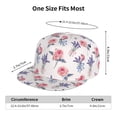 thumbnail image 6 of Fotbe Lavender Flowers Flat Bill Visor Cap Classic Snapback Hat Polyester Foam Trucker Hat Trucker Cap Adjustable Baseball Cap, 6 of 9