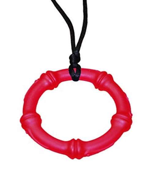 red teething necklace